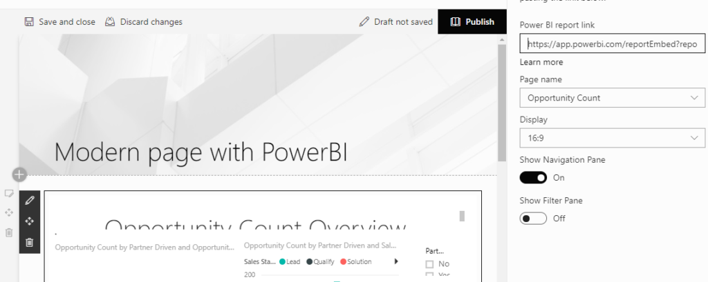 Power BI Web Part