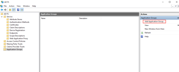 ADFS with empty properties - Click add item