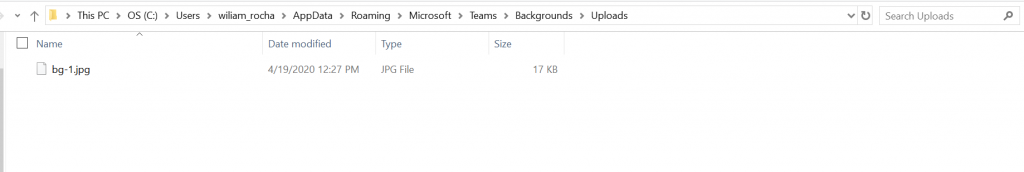 Custom backgrounds folder - How to use virtual background in Teams