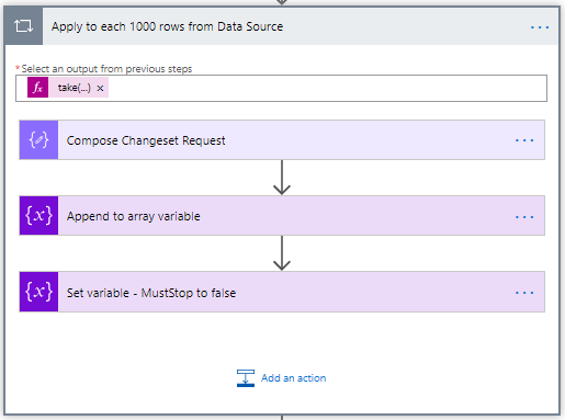 Compose one thousand of changeset requests - Batch insert items in SharePoint with Power Automate