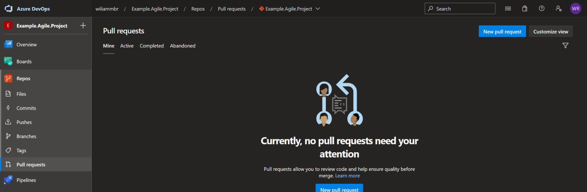 Repos menu in Azure DevOps – wiliammbr's blog